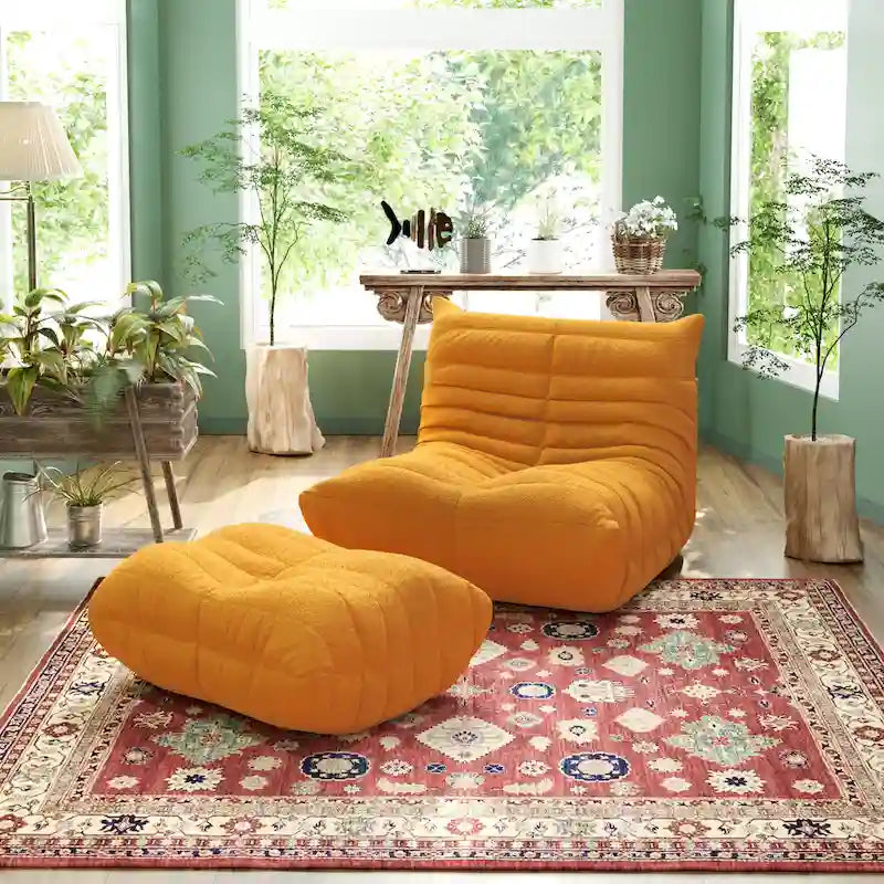 Zachte vloersofa, luie zitzakstoel voor de woonkamer