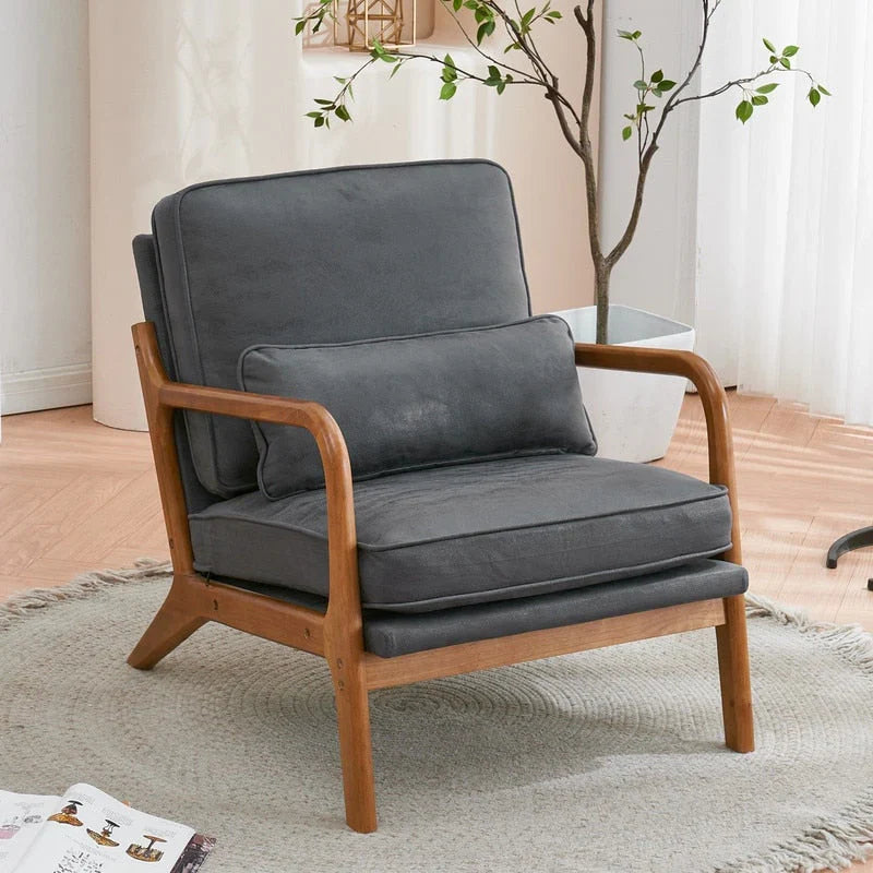 Fauteuil d’appoint rembourré moderne du milieu du siècle