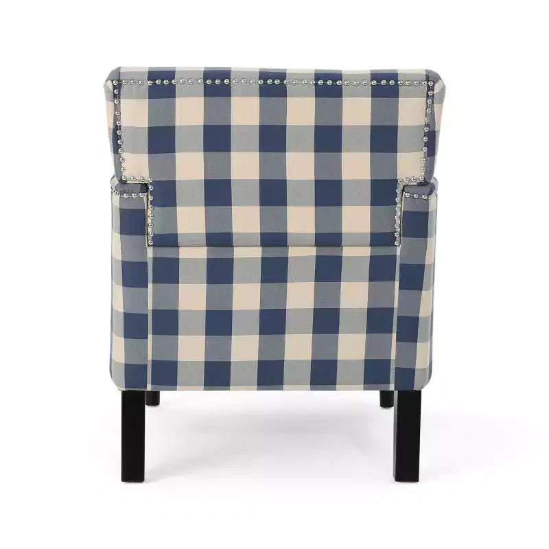 Fauteuil club contemporain Harrison de Christopher Knight Home, rembourré en tissu avec bordure cloutée