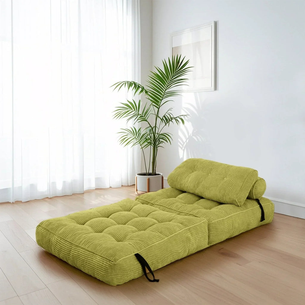 8 Corduroy vouwbare slaapbank, eenpersoons