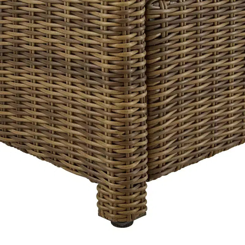 Bradenton 4-teiliges Outdoor-Sitzmöbel-Set aus Korbgeflecht – Crosley