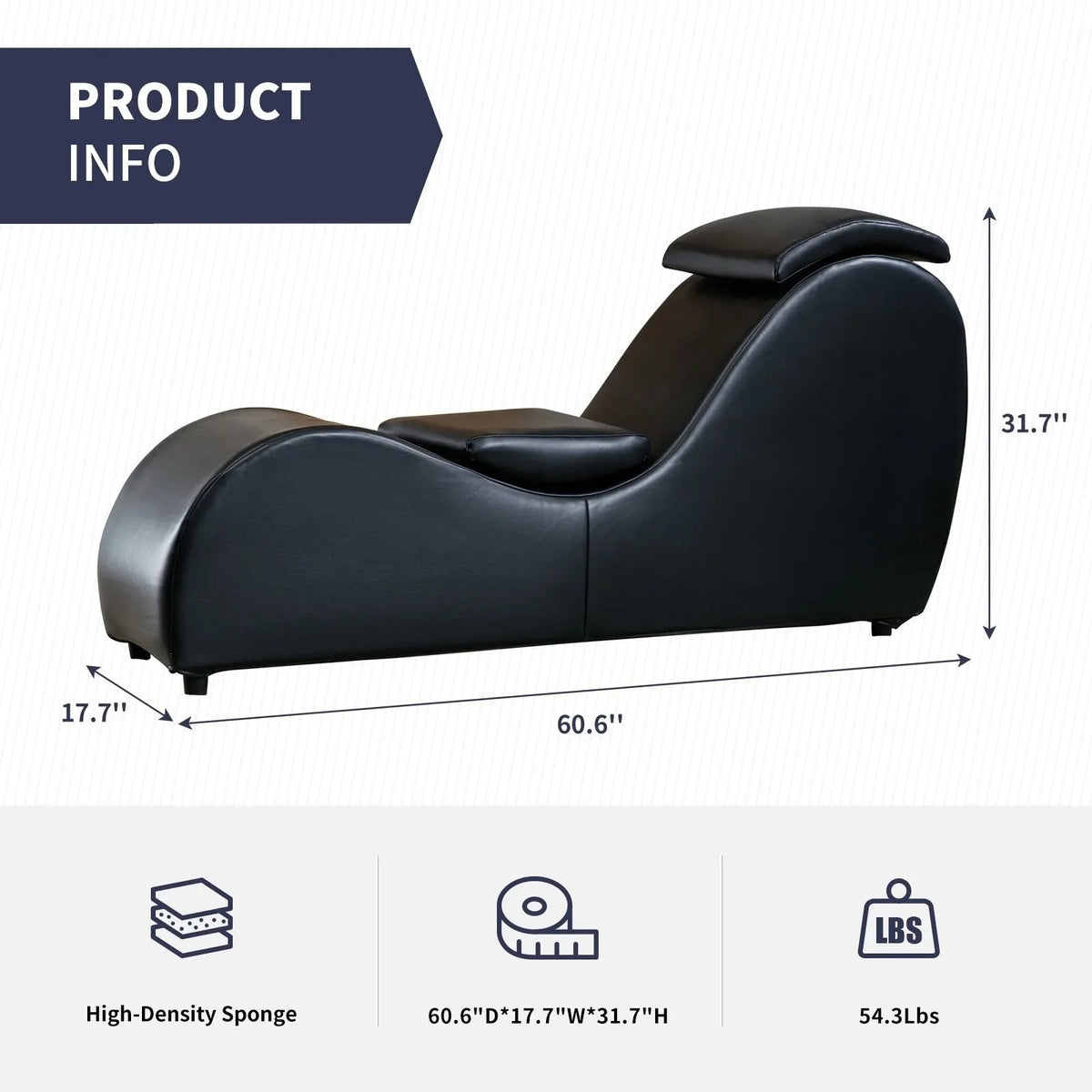Sedia da yoga da interno Mixoy, sedia chaise longue curva da yoga per adulti per stretching, esercizio e relax