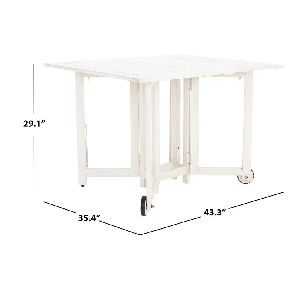 SAFAVIEH Brandy 5-delige tuinmeubelset met eettafel - 43B x 35D x 29H