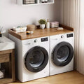 Plan de travail pour lave-linge et sèche-linge, plateau de buanderie avec rebord surélevé et tapis antidérapant pour panier à linge, rangement et organisation de la buanderie