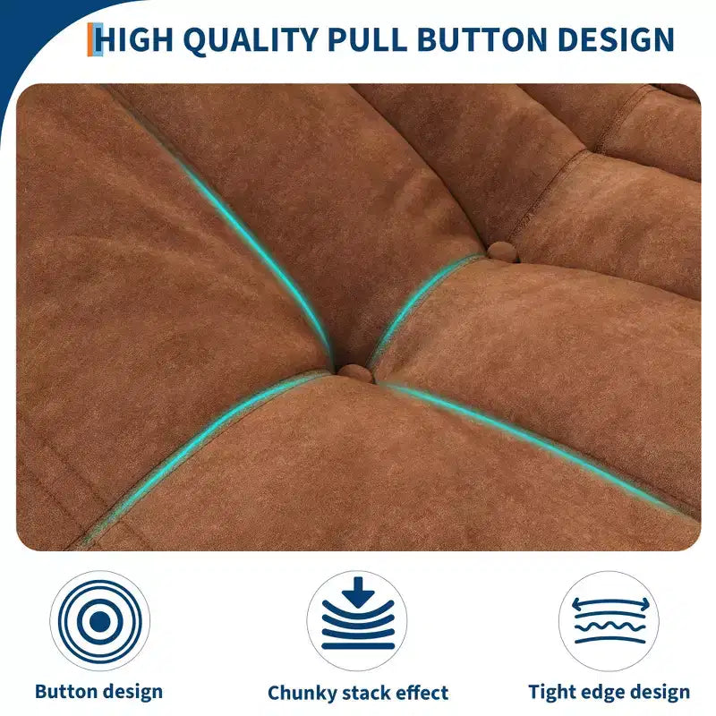 Modulares Sofa, Togo-Sofa mit tiefer Sitzfläche